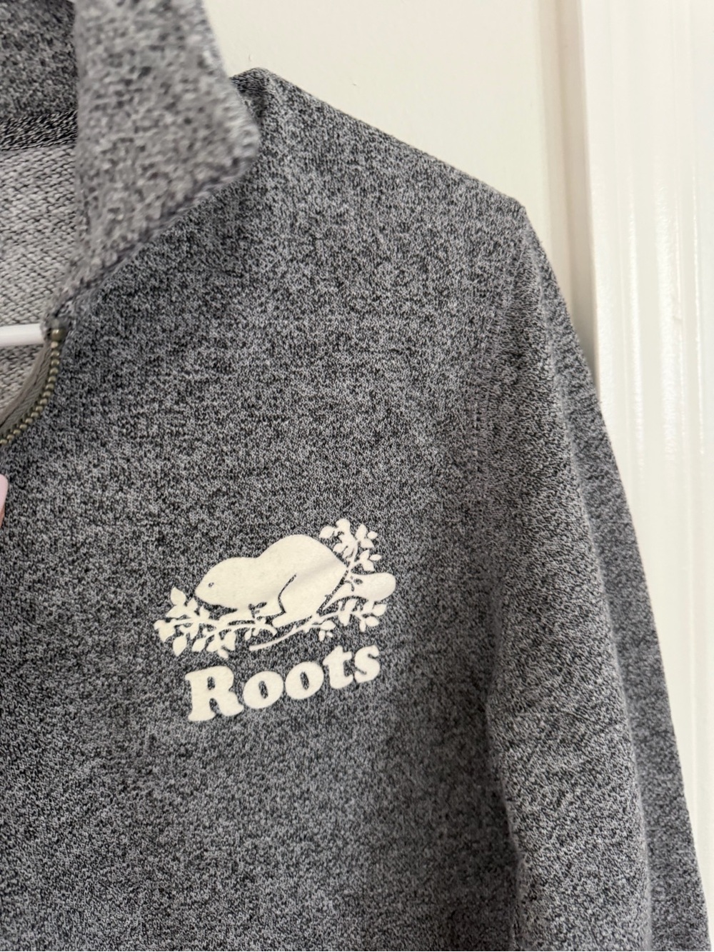 NWOT Roots Quarter Zip Sweater - Picture 3 of 4